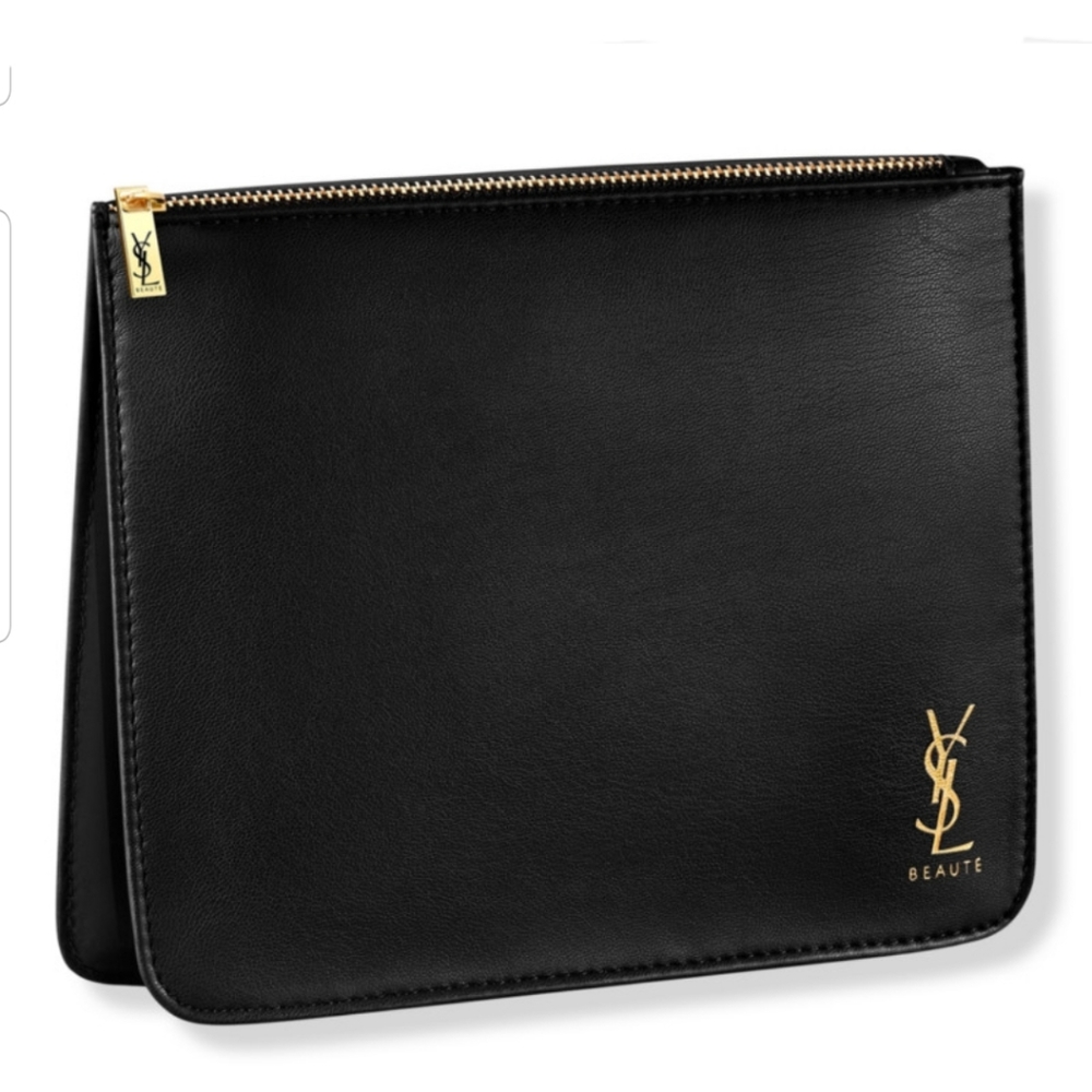 NEW YSL Yves Saint Laurent Cassandre Expandable Travel Pouch Bag